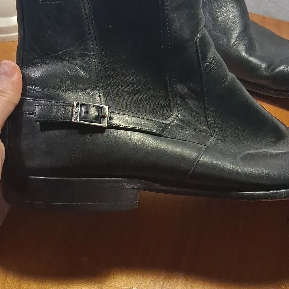 Hugo Boss Men's Black Ankle.boots Size 12